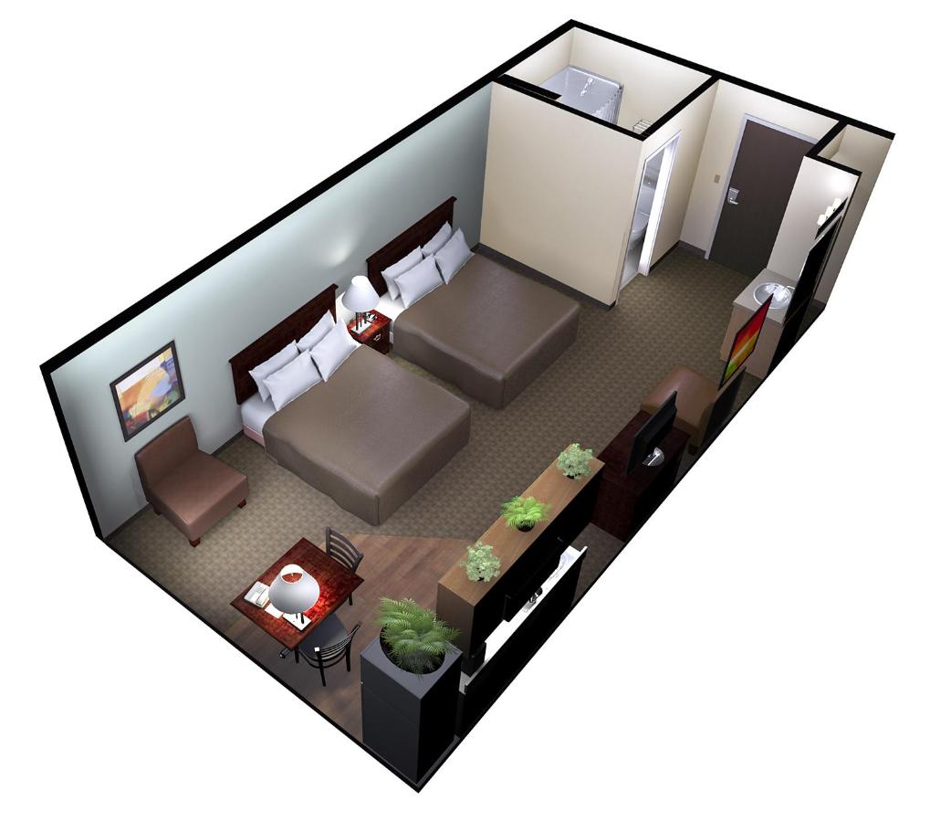 Budget Double Room at Aspen Suites Hotel Anchorage North