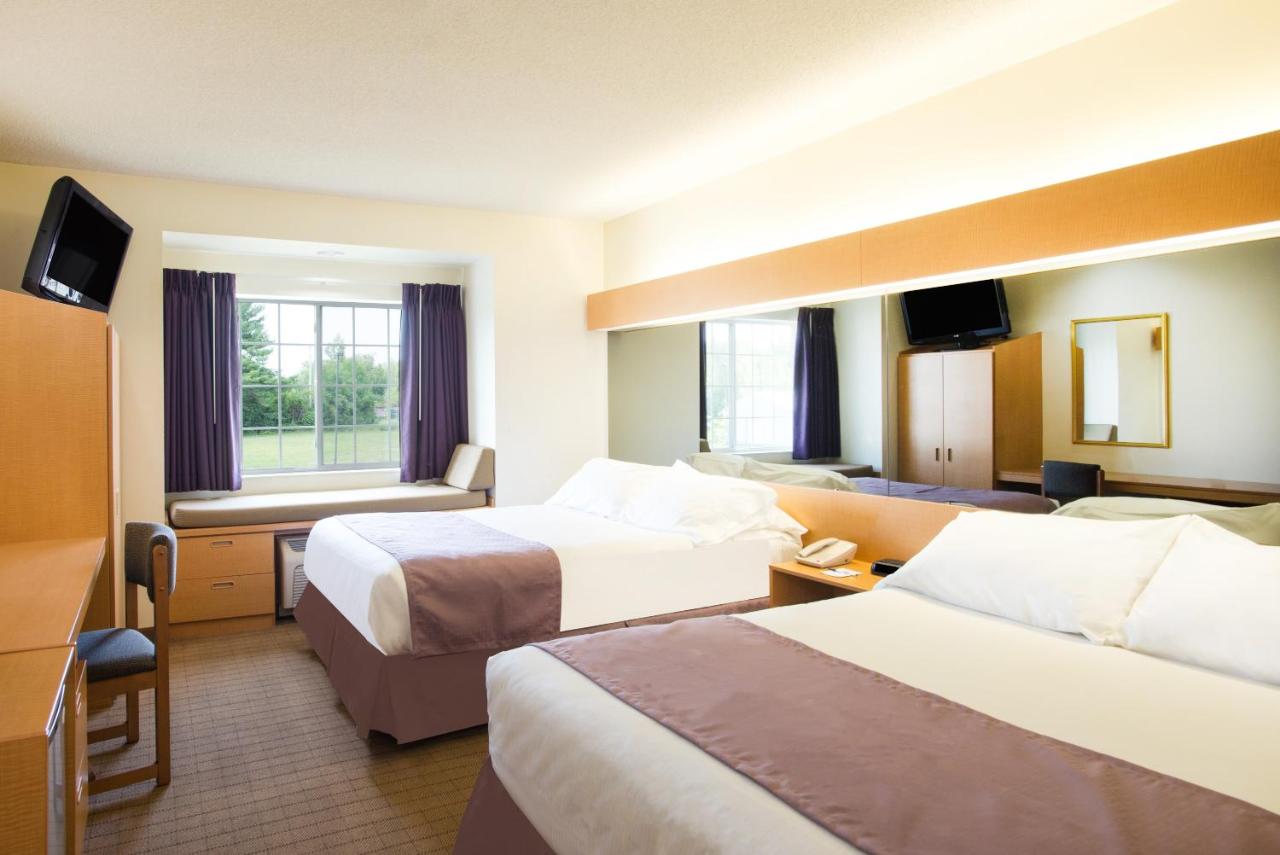 Queen Room with Two Queen Beds - Non-Smoking at Microtel Inn & Suites by Wyndham Plattsburgh