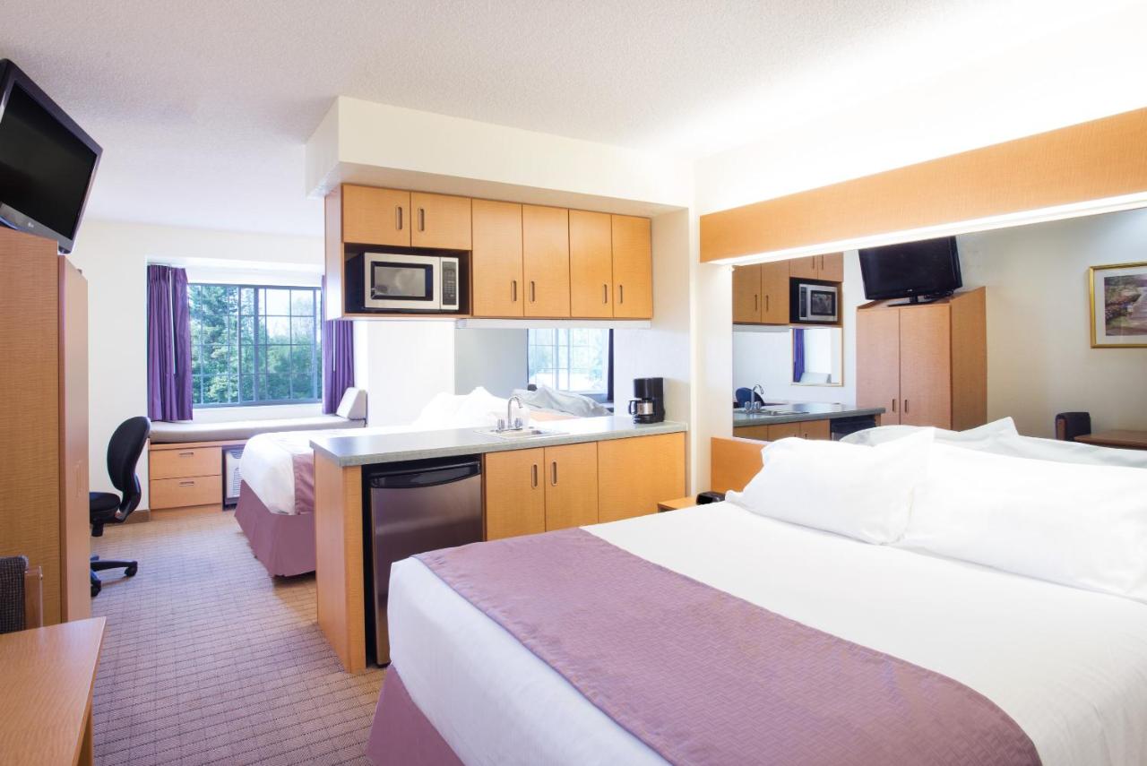 Queen Studio Suite with Two Queen Beds - Non-Smoking at Microtel Inn & Suites by Wyndham Plattsburgh