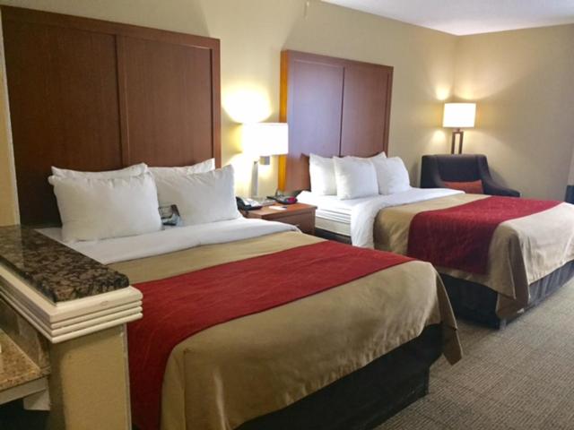 Queen Room with Two Queen Beds at Comfort Inn & Suites Airport - American Way